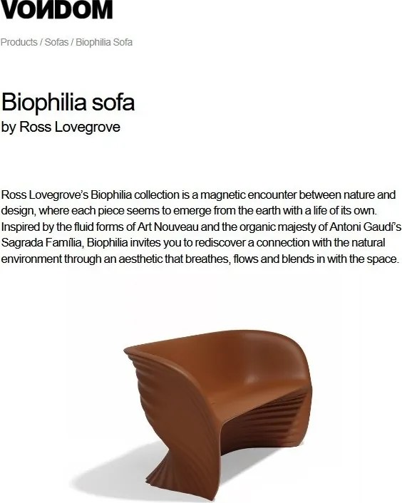 Canapea de exterior / interior design modern premium BIOPHILIA