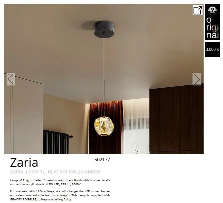 Pendul LED design decorativ modern Zaria