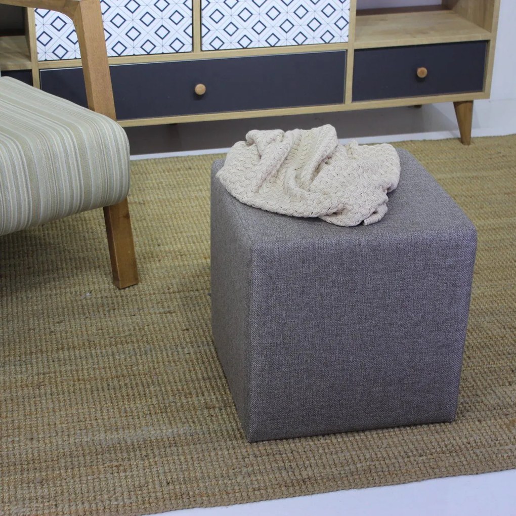 Taburet Kare Pouf Brown