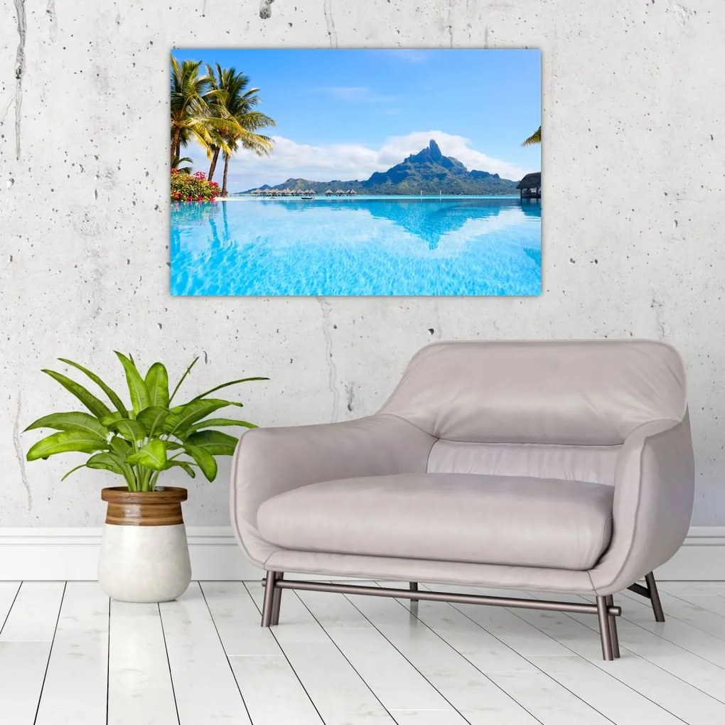 Tablou - Bora-Bora, Polinezia Franceză (90x60 cm)