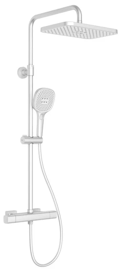 KFA Armatura 5756-910-44 - Set de duș cu baterie termostatică MALAGA, alb