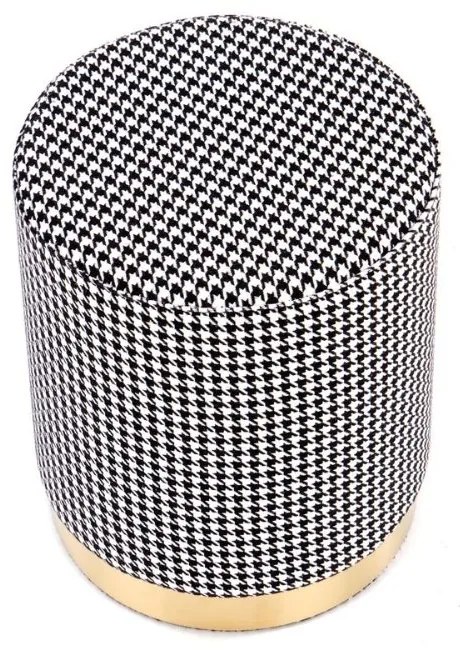 Scaun Aruna, negru/alb