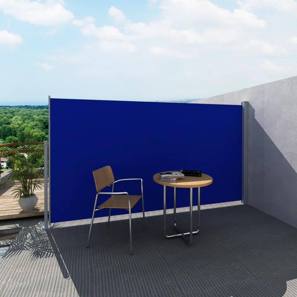 Panou separator glisant pentru terasa 180 x 300 cm, Albastru