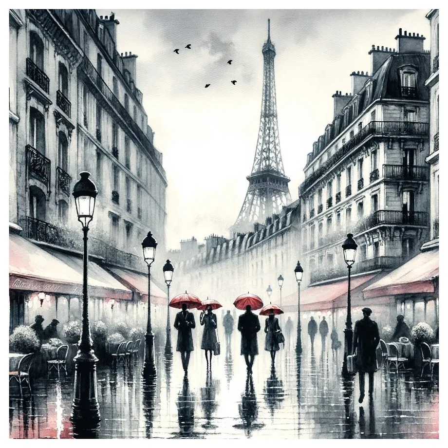 Tablou cafenele din Paris