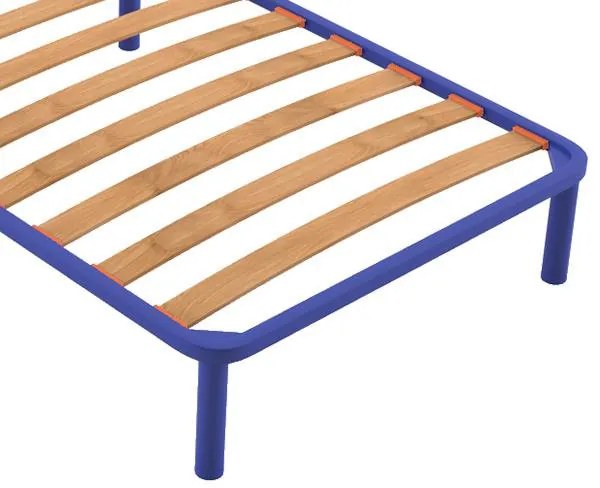Pat de metal Confort (mărimea: 90X200)
