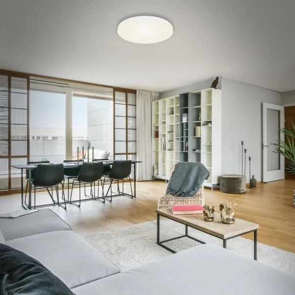 Plafonieră LED Briloner 7068-016 FLAME LED/24,5W/230V 3000K d. 38 cm alb