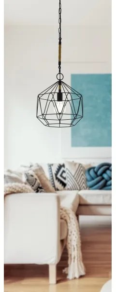 Eglo 43328 - Lustră pe cablu COTTINGHAM 1xE27/40W/230V