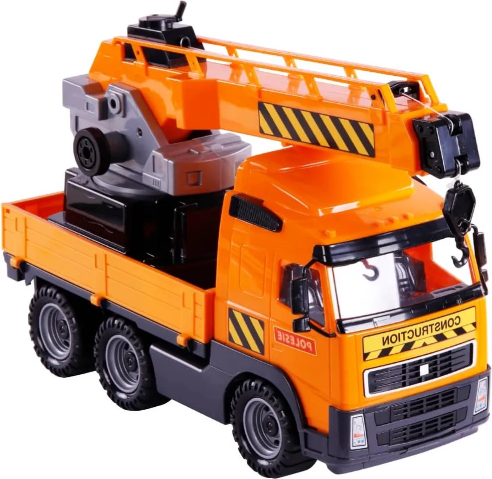 Polesie wader Set camion 4 piese, cu macara, oranj/negru polipropilenă