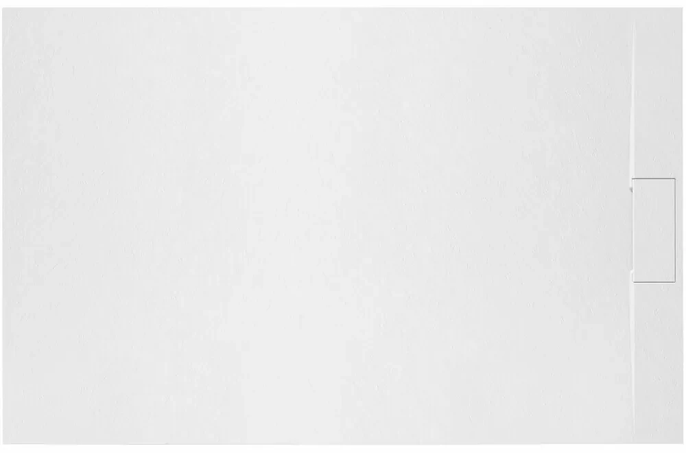 Cadita dus dreptunghiulara alb Rea Bazalt 90x120 cm