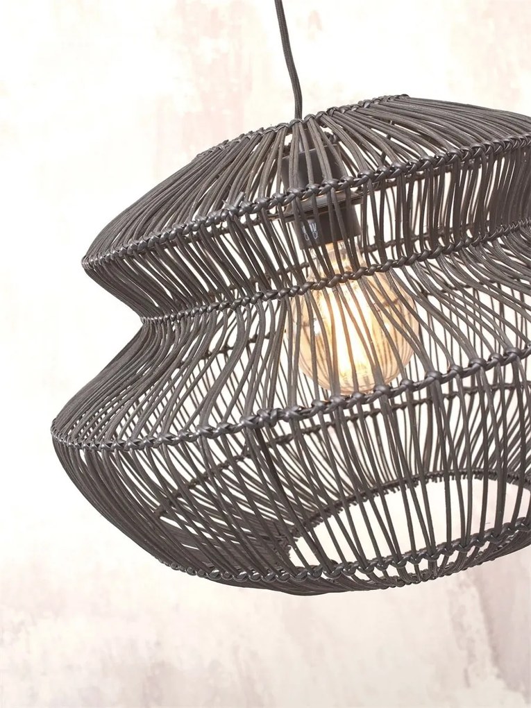 Lustra/Pendul eco din ratan Zanzibar round 40cm, bl