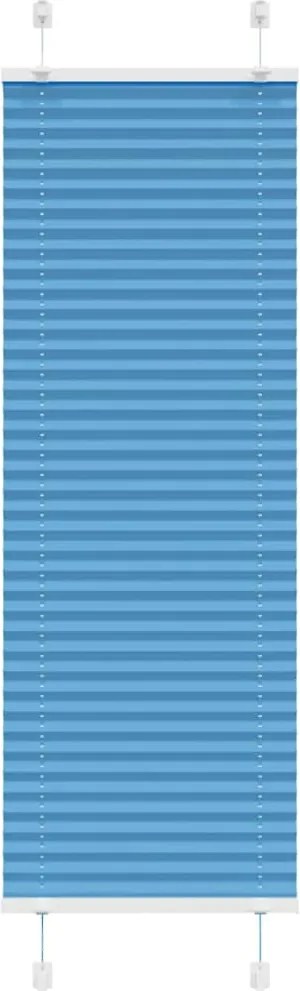 vidaXL Jaluzea plisată Albastru 50x150 cm Lățime țesătură 49,4 cm