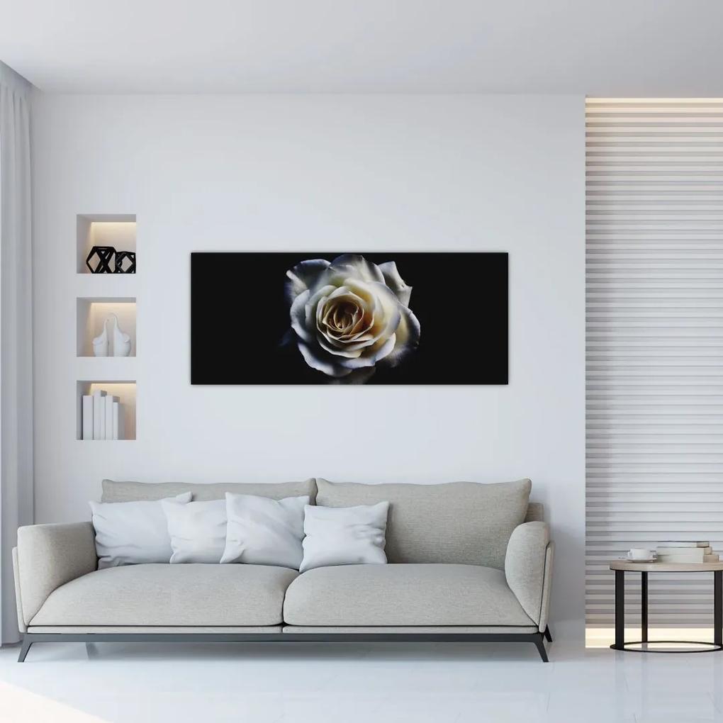 Tablou  cu trandafir alb (120x50 cm), în 40 de alte dimensiuni noi