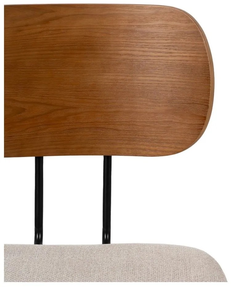 Scaune de dining maro/crem 4 buc. Cleo – Ixia