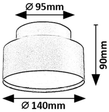 Rabalux 71325 - Plafonieră LED OVIDIA, LED/24W/230V, 3000K, albă