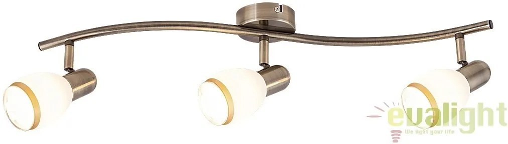 Lustra, Plafoniera cu 3 spoturi design modern, finisaj bronz, Elite 5972 RX