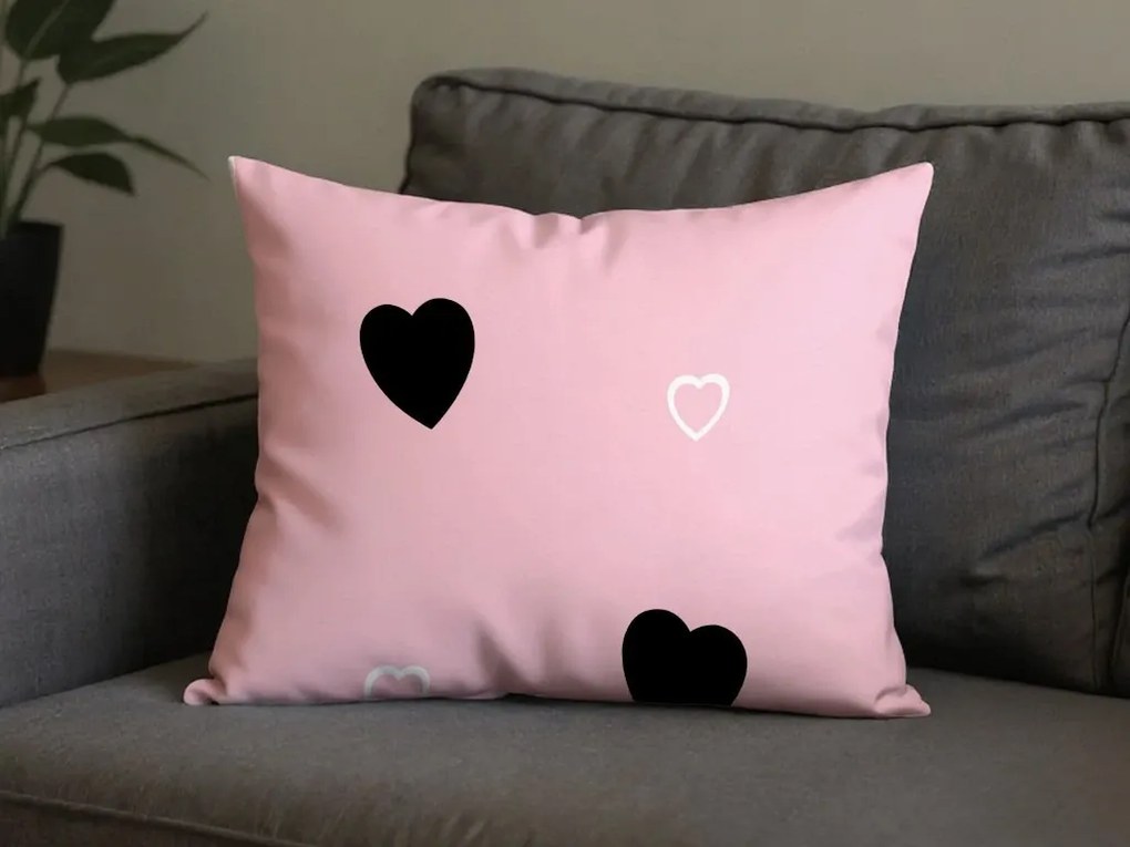 Fata de perna din polybumbac CORAZON POLY 70x90 cm, roz