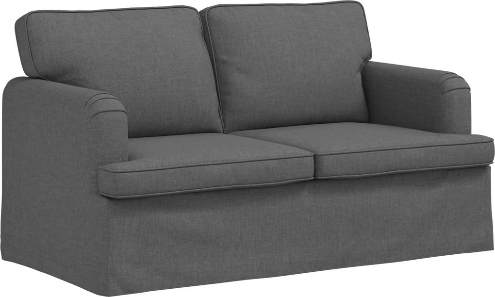 vidaXL Canapea Gri închis 144 x 80 x 85 cm țesătură