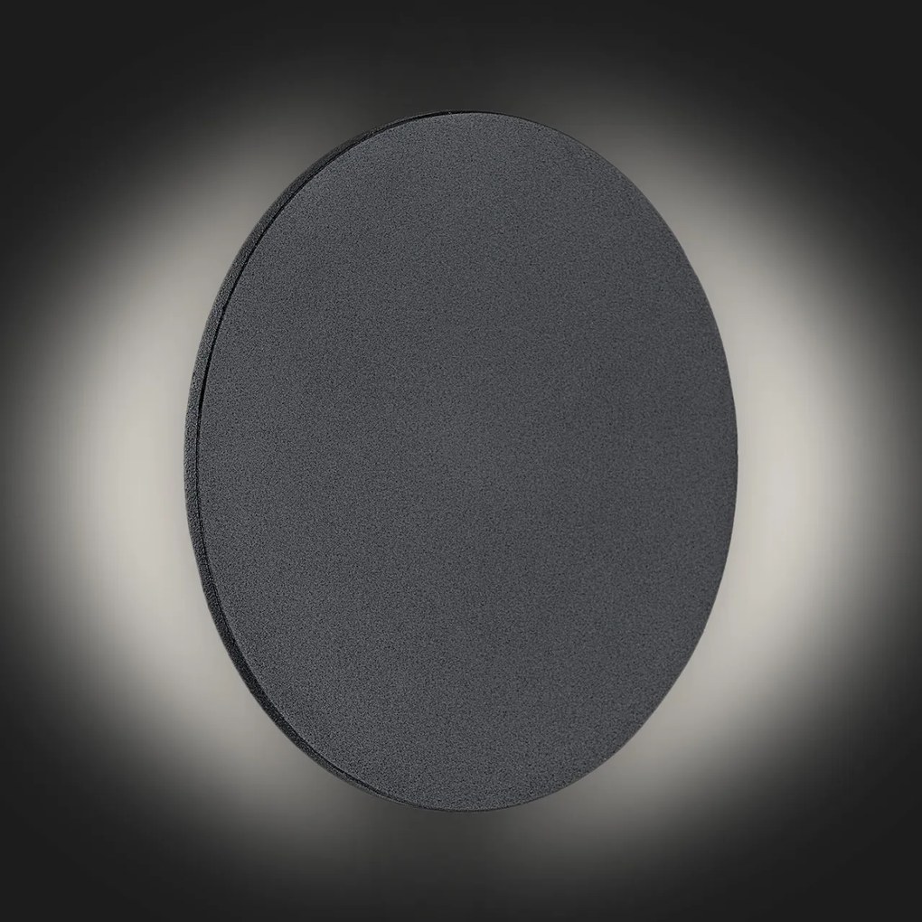 Aplica de perete cu lumina ambientala LED OREGON negru, 20cm