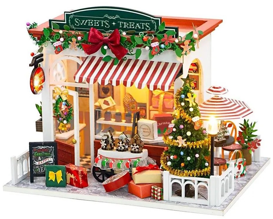 Casă miniaturală 2Kids Toys Patiseria Crăciunului 2xAAA