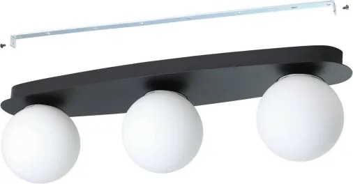 Eglo 902092 - Plafonieră LED pentru baie CASTROVIDO 3xG9/4,2W/230V IP44 neagră