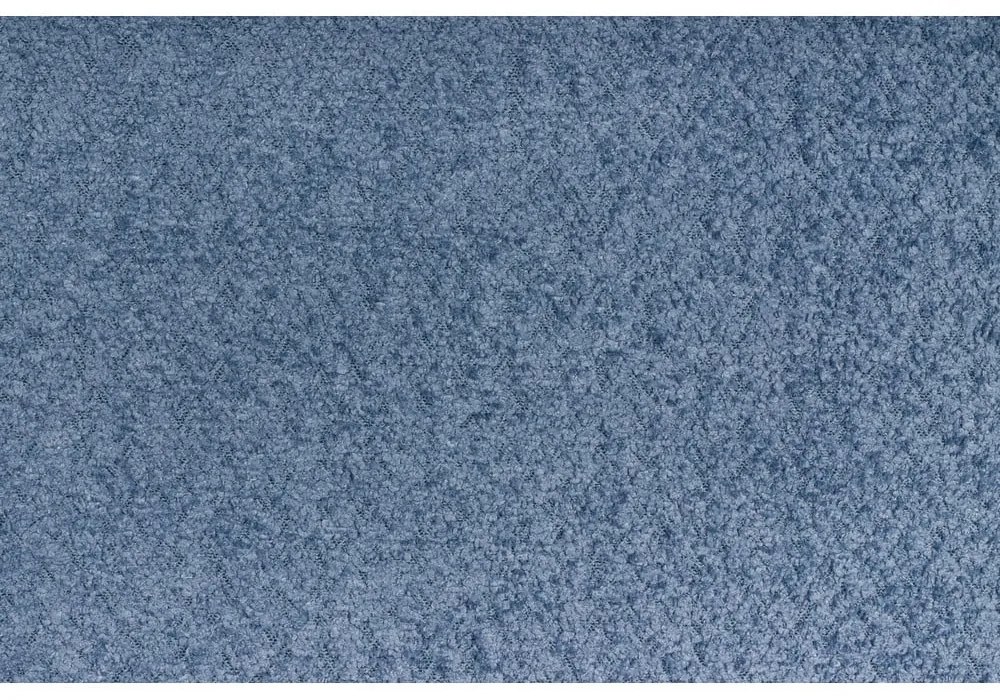 Pat matrimonial albastru cu tăblie și somieră 200x200 cm Tina – Ropez