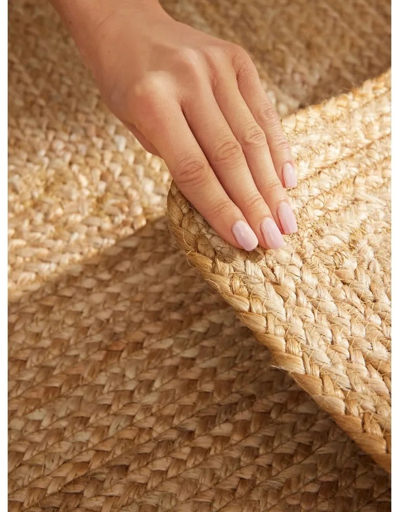 Covor în culoare naturală reversibil/țesut manual din iută 160x230 cm Sharmila Natural Brown – Hanse Home