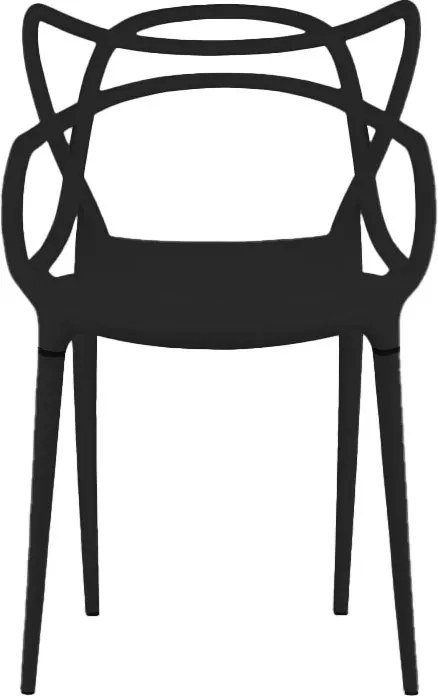 OFERTA Scaun din plastic negru KATO de a doua calitate