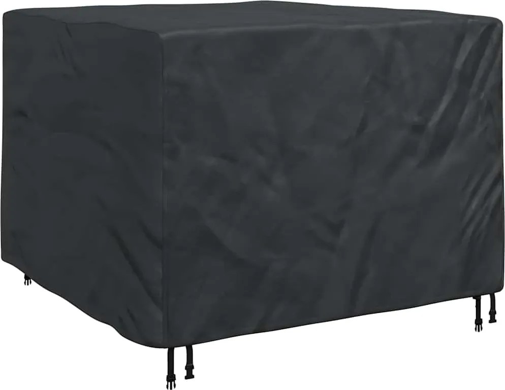 vidaXL Husă pentru mobilă Simplu Negru 125 x 125 x 74 cm țesătură