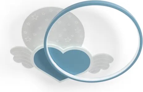 Brilagi - Plafonieră LED pentru copii LOVE 48W/230V 3000/4500/6000K albastră