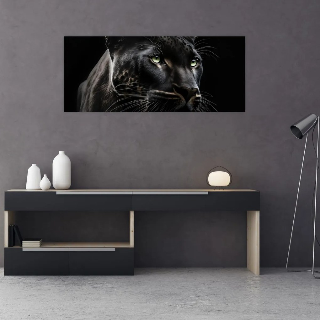 Tablou - Pantera Neagră (120x50 cm)