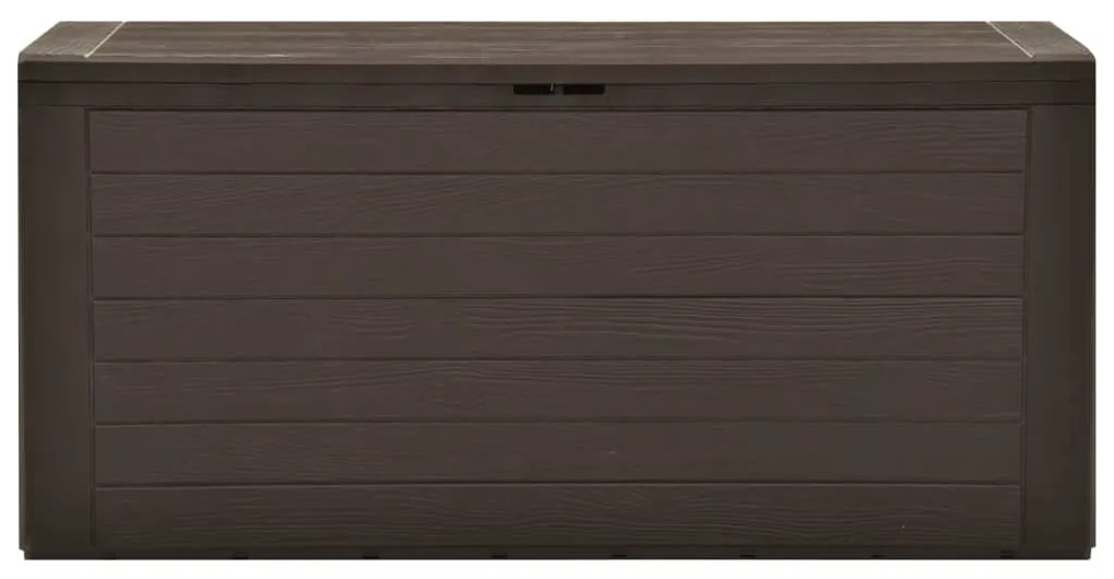 49443 vidaXL Ladă de depozitare pentru grădină, maro, 116 x 44 x 55 cm