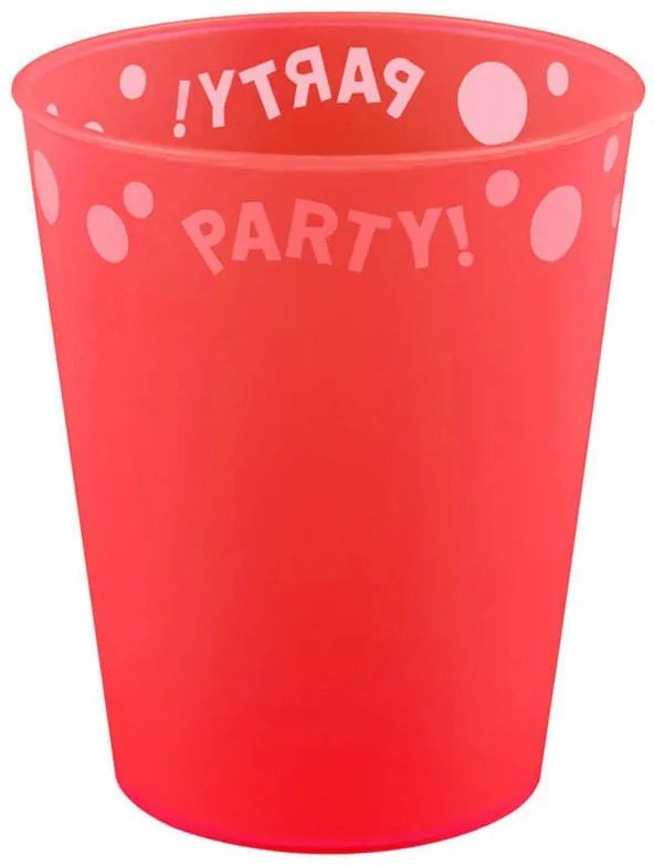 Party Red Pahar premium micro roșu din plastic 250 ml