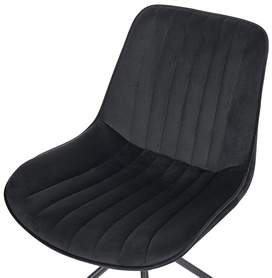 Set 2 buc scaune de sufragerie Navza (negru). 1081672