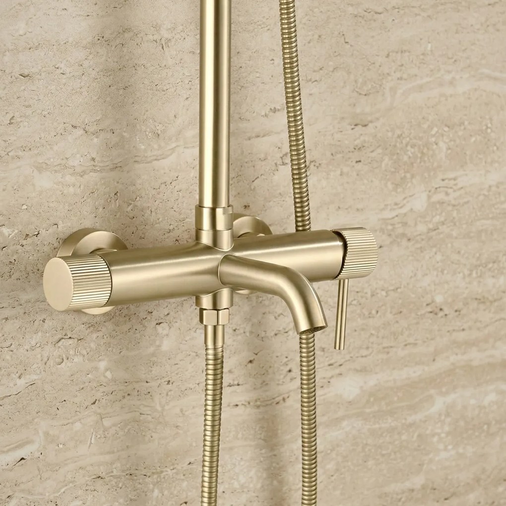 Set dus Rea Lungo Stripe Brush Gold