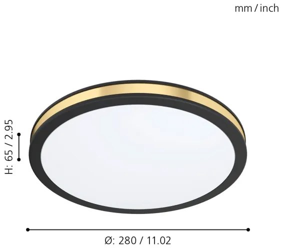 Eglo 99406 - Plafonieră LED PESCAITO LED/11W/230V