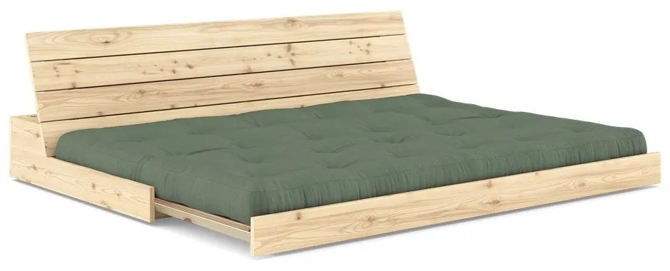 Canapea verde extensibilă 196 cm Base – Karup Design
