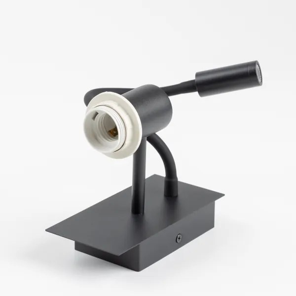 Lampă LED de perete Brilagi NUBILA 1xE27/25W/230V + LED/3W negru/mov