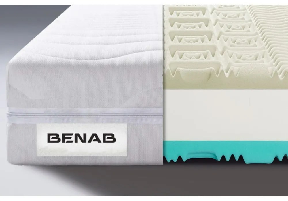 Saltea fermă/mediu-fermă din spumă reversibilă 180x200 cm Visco Comfort – BENAB