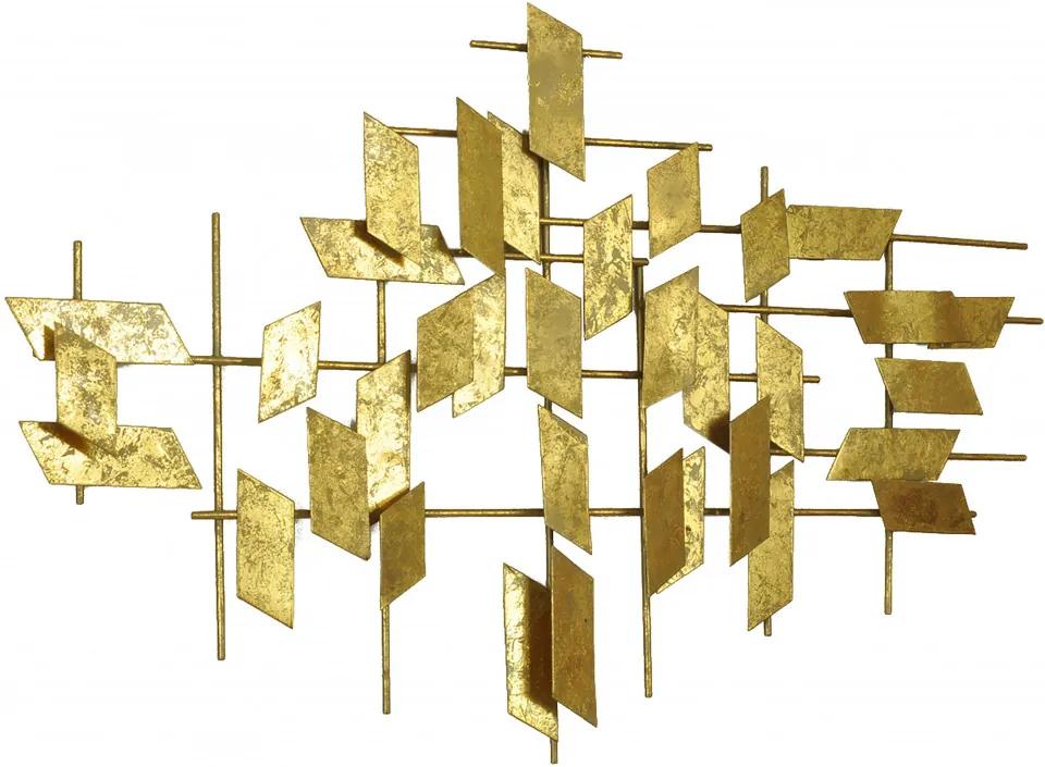 Decoratiune de perete metalica Tara, auriu