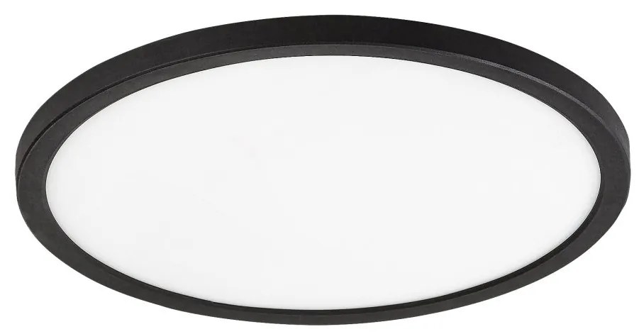 Plafoniera LED slim 29cm Gonzalo negru/alb