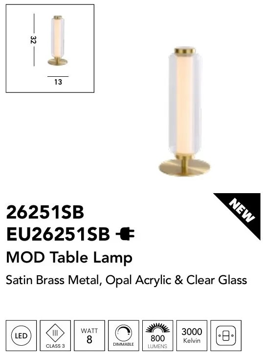Veioza, Lampa de masa moderna LED Mod