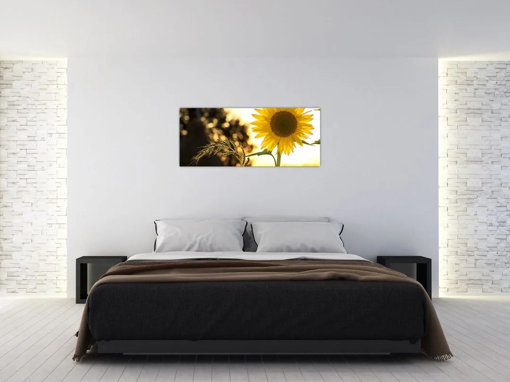 Tablou cu floarea soarelui (120x50 cm)