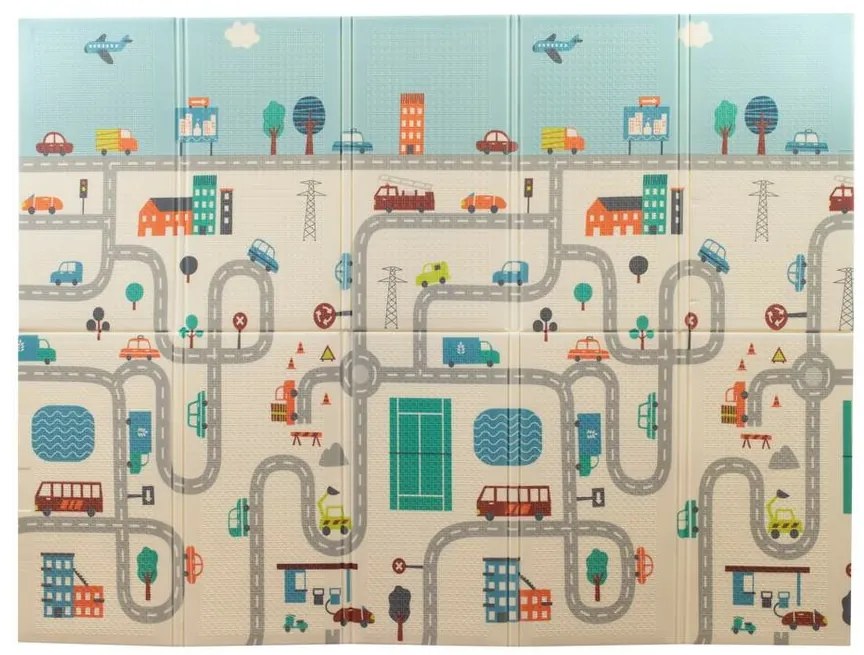 Covor de joacă multifuncțional PlayTo City , 200 x150 cm