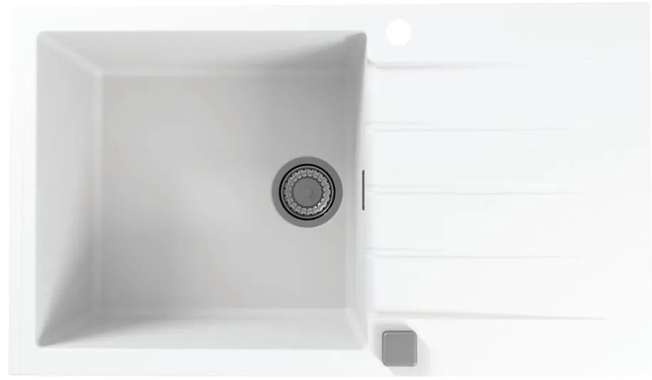 Chiuvetă de bucătărie ALVEUS 1132027 CADIT 86x50 cm alb