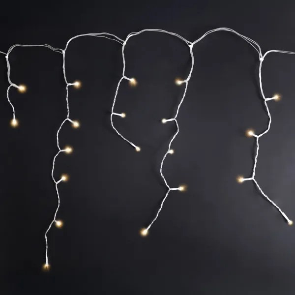 Brilagi - Ghirlandă luminoasă LED pentru exterior, 200 LED, 8 funcții, 13 m, IP44, alb cald