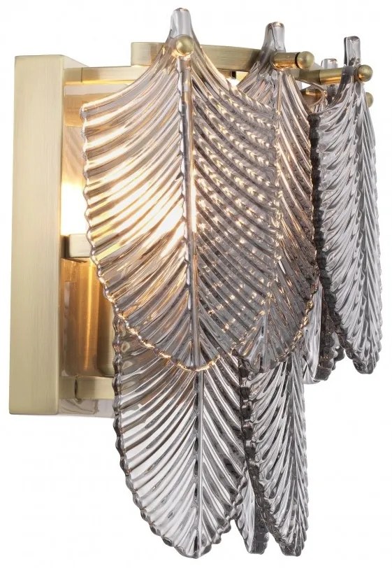 Aplica de perete eleganta design LUX Verbier, sticla fumurie 114424 HZ