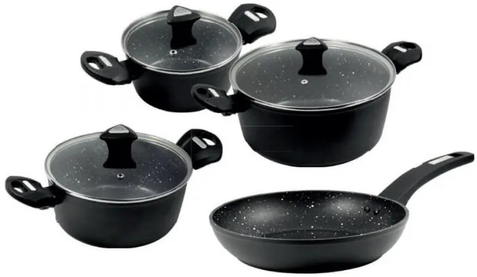 Set oale si tigai marmorate (7 piese) Marburg Kochsysteme by Carl Schmidt Sohn OT 64105