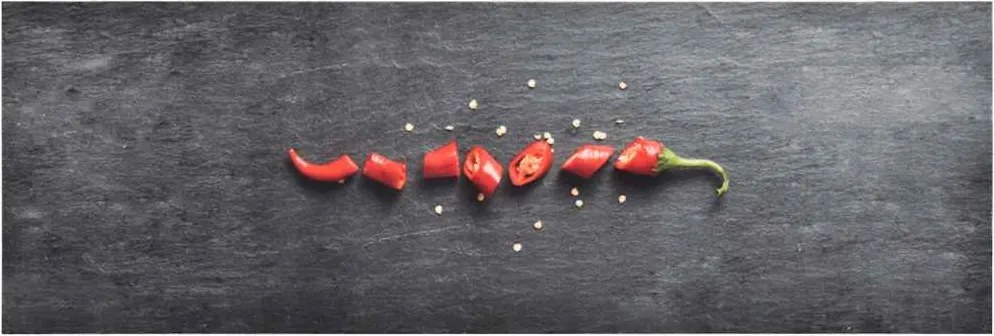 vidaXL Covoraș de bucătărie lavabil, 45x150 cm, model ardei