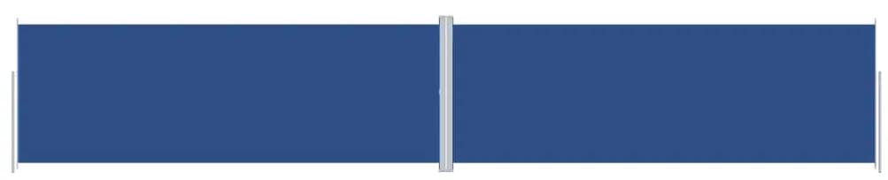 Copertina laterala retractabila, albastru, 220x1200 cm Albastru, 220 x 1200 cm
