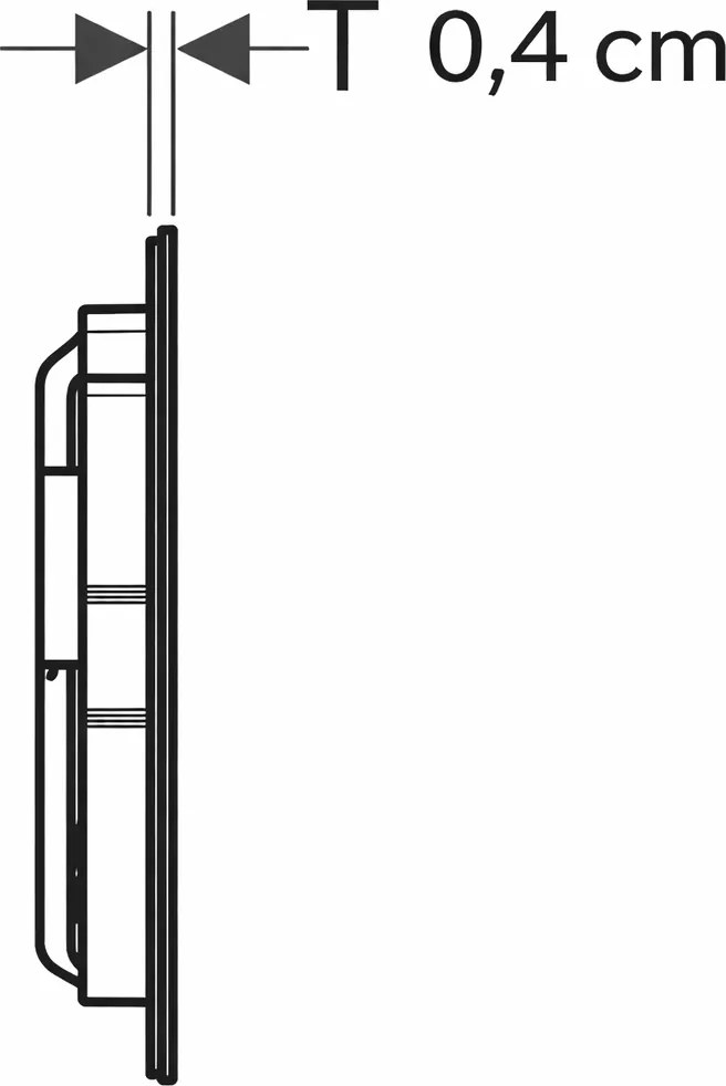 Clapeta actionare dubla rezervor wc, negru mat, Geberit Sigma40 Negru mat